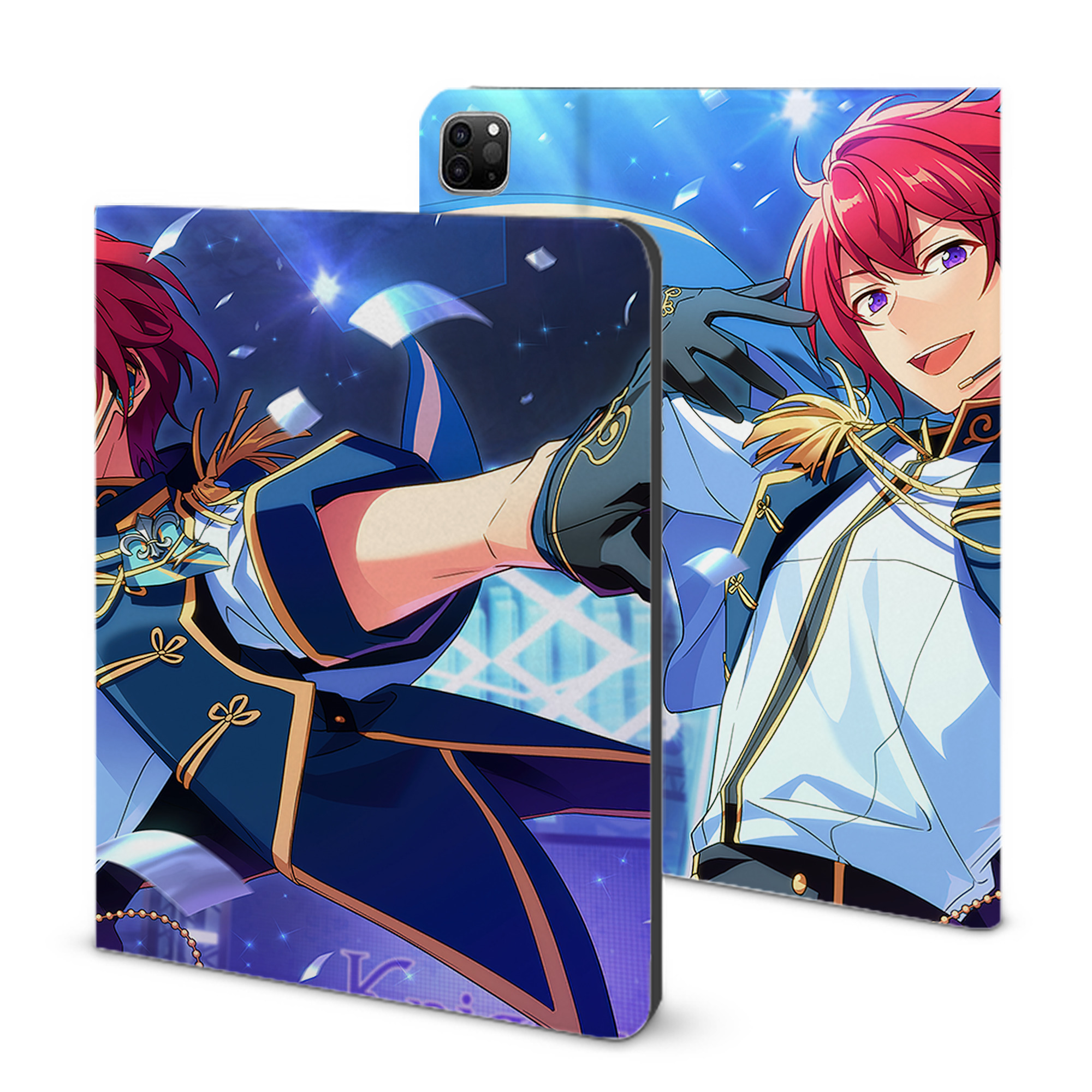 （画像用） あんさんぶるスターズ! Ensemble Stars IPad ケース ブック型 PUレザー TPU 耐衝撃 軽量 薄型 ペン収納なし 全面保護 IPad 各モデル対応